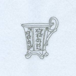 Picture of Athena Teacup Machine Embroidery Design