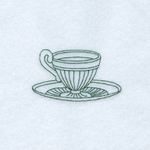Picture of Veronica Teacup Machine Embroidery Design