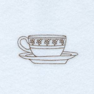 Picture of Isabella Teacup Machine Embroidery Design