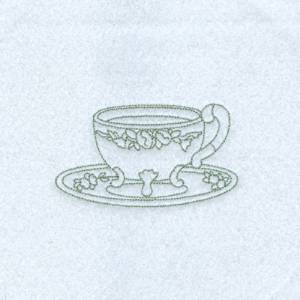 Picture of Francesca Teacup Machine Embroidery Design