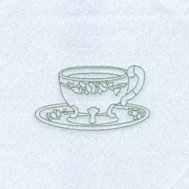Picture of Francesca Teacup Machine Embroidery Design
