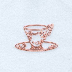 Picture of Jacqueline Teacup Machine Embroidery Design