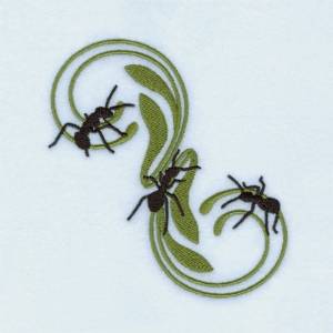 Picture of Decorative Ants Machine Embroidery Design