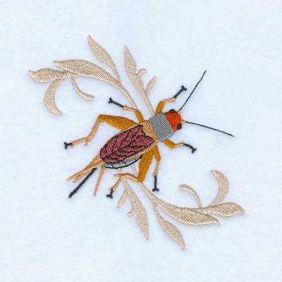 Decorative Cricket Machine Embroidery Design