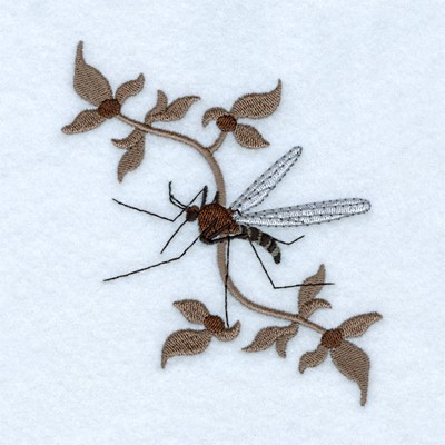 Decorative Mosquito Machine Embroidery Design