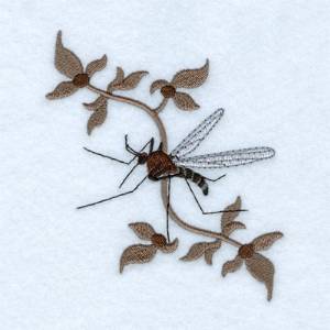 Picture of Decorative Mosquito Machine Embroidery Design