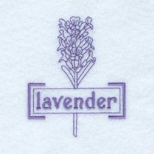Picture of Lavender Machine Embroidery Design