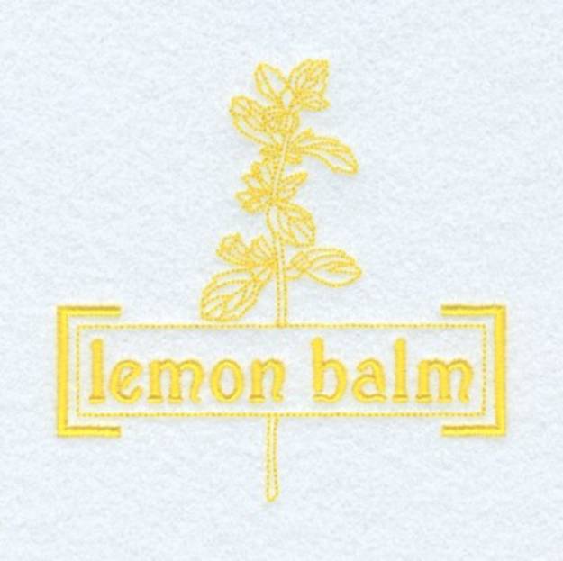 Picture of Lemon Balm Machine Embroidery Design