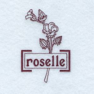 Picture of Roselle Machine Embroidery Design