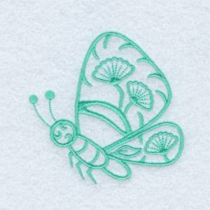 Picture of Nouveau Butterfly Machine Embroidery Design