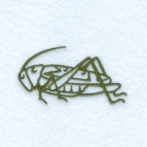 Picture of Nouveau Grasshopper Machine Embroidery Design