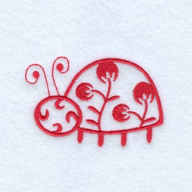 Picture of Nouveau Ladybug Machine Embroidery Design