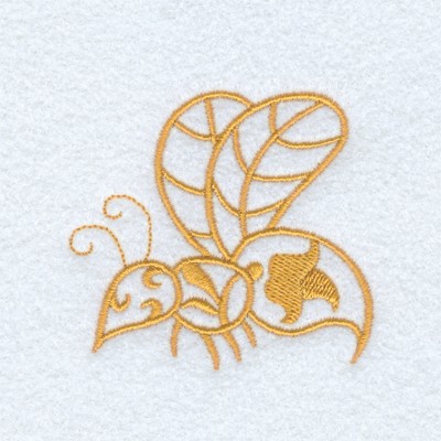 Nouveau Wasp Machine Embroidery Design