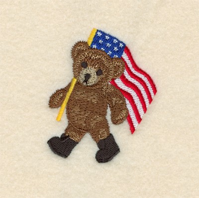 Marching Bear Machine Embroidery Design