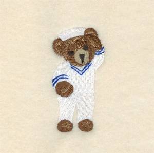 Picture of Navy Bear Machine Embroidery Design