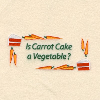 Carrot Cake Machine Embroidery Design