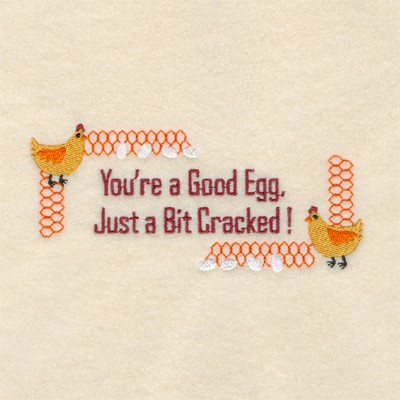 You are a Good Egg Machine Embroidery Design