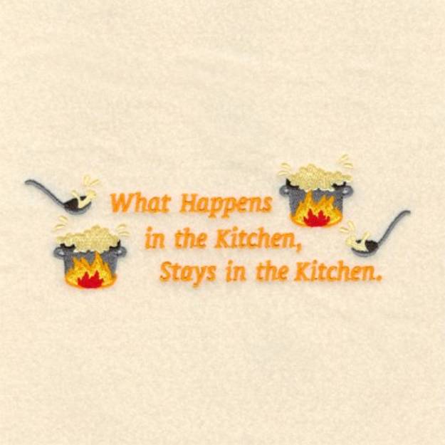 Picture of Stays in the Kitchen Machine Embroidery Design