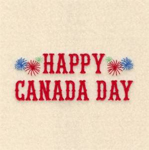 Picture of Happy Canada Day Machine Embroidery Design