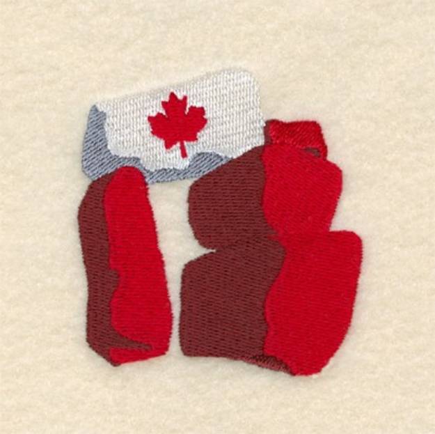 Picture of Inukshuk Flag Machine Embroidery Design