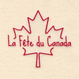 Picture of La Fete du Canada Machine Embroidery Design