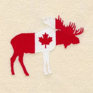Picture of Canadian Moose Machine Embroidery Design