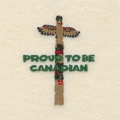 Proud to be Canadian Machine Embroidery Design