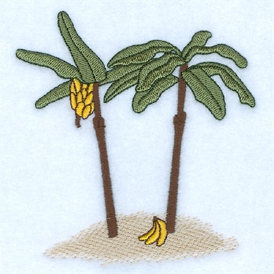 Banana Palm Machine Embroidery Design