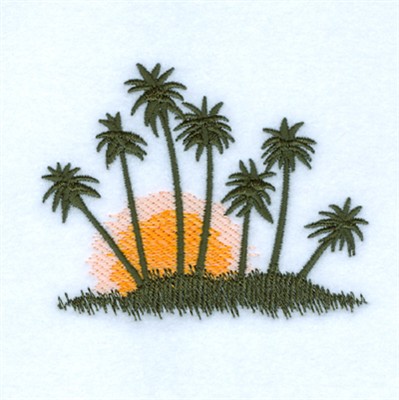 Sunset Machine Embroidery Design