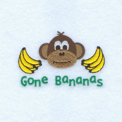 Gone Bananas Machine Embroidery Design