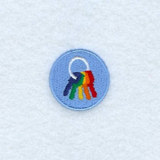 Picture of Mini Baby Keys Machine Embroidery Design