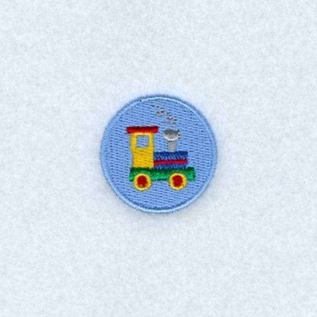 Picture of Mini Toy Train Machine Embroidery Design