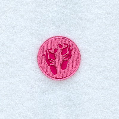 Mini Footprints Machine Embroidery Design