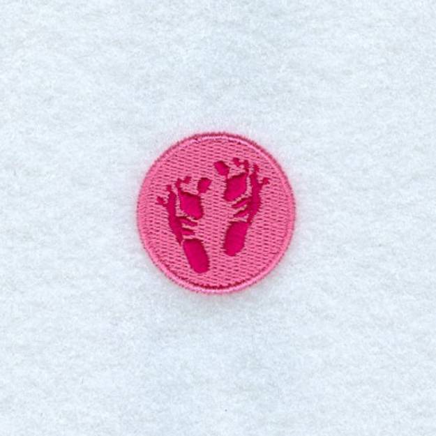 Picture of Mini Footprints Machine Embroidery Design