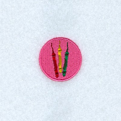 Mini Crayons Machine Embroidery Design