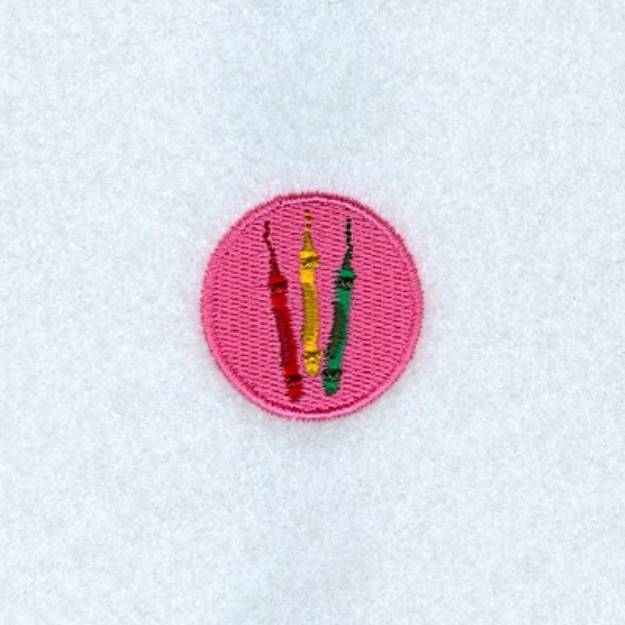 Picture of Mini Crayons Machine Embroidery Design