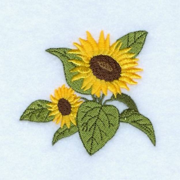 Picture of Sunflowers Machine Embroidery Design