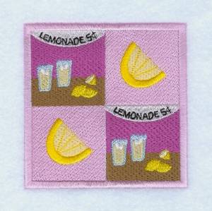 Picture of Lemonade Square Machine Embroidery Design