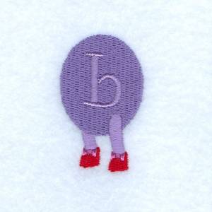 Picture of Caterpillar Alphabet B Machine Embroidery Design