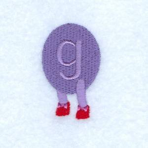 Picture of Caterpillar Alphabet G Machine Embroidery Design