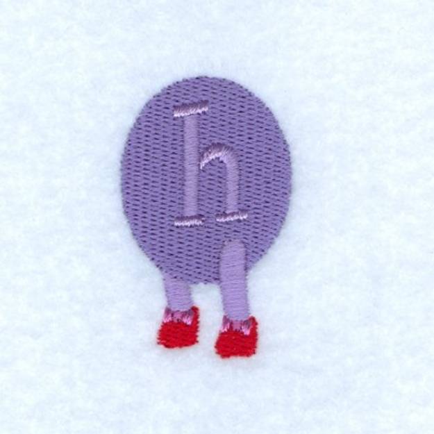 Picture of Caterpillar Alphabet H Machine Embroidery Design