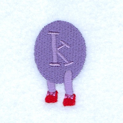 Caterpillar Alphabet K Machine Embroidery Design