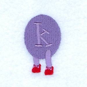 Picture of Caterpillar Alphabet K Machine Embroidery Design