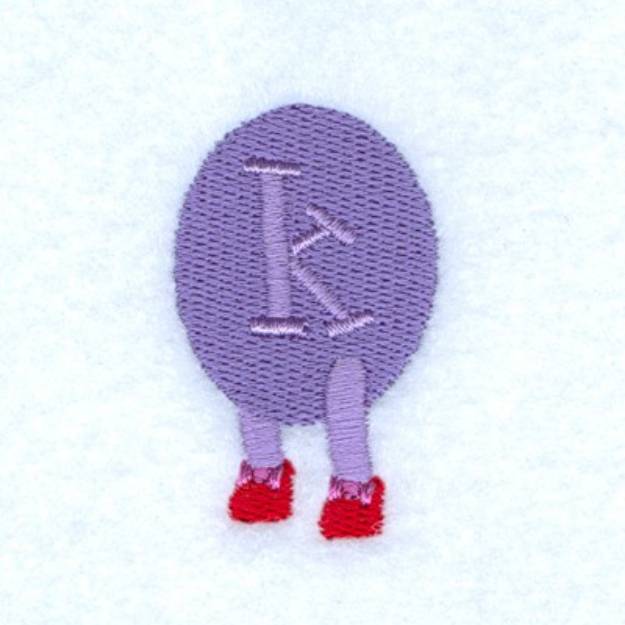 Picture of Caterpillar Alphabet K Machine Embroidery Design