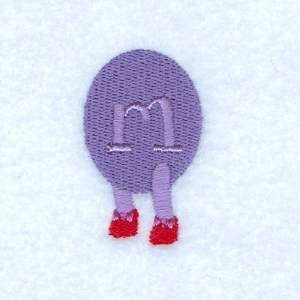 Picture of Caterpillar Alphabet M Machine Embroidery Design