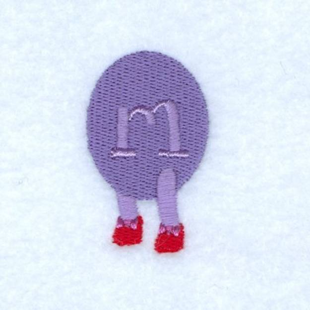 Picture of Caterpillar Alphabet M Machine Embroidery Design
