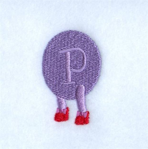 Picture of Caterpillar Alphabet P Machine Embroidery Design