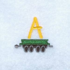 Picture of Train Alphabet A Machine Embroidery Design