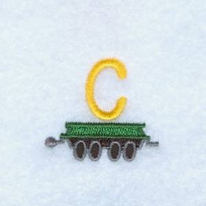 Picture of Train Alphabet C Machine Embroidery Design