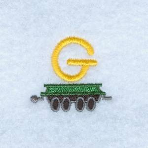 Picture of Train Alphabet G Machine Embroidery Design